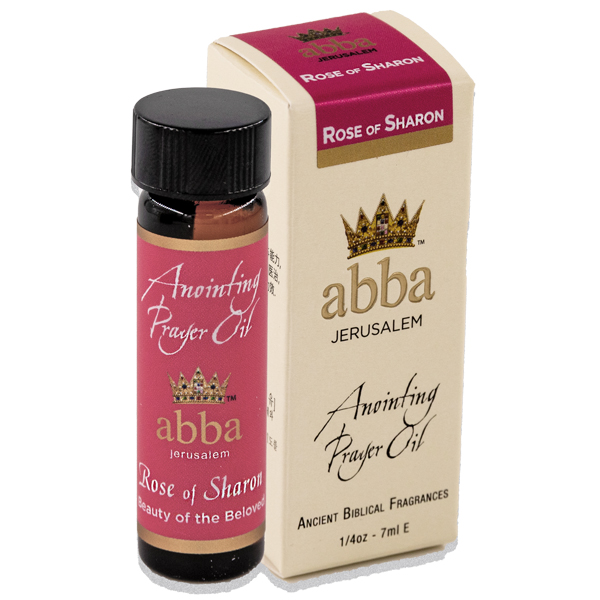 Rose of Sharon Aromatic Prayer Anointing Oil Bible from Holy Land