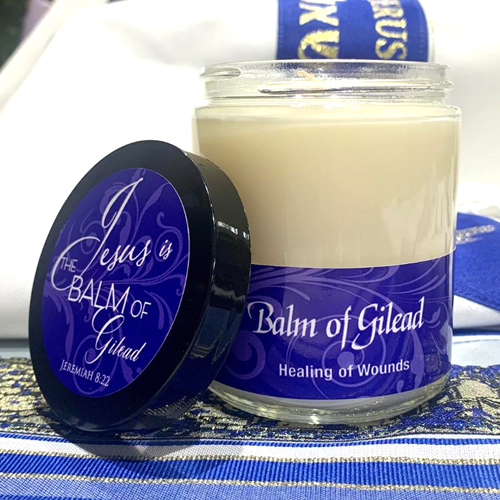 BALM OF GILEAD SCRIPTURE JAR CANDLE