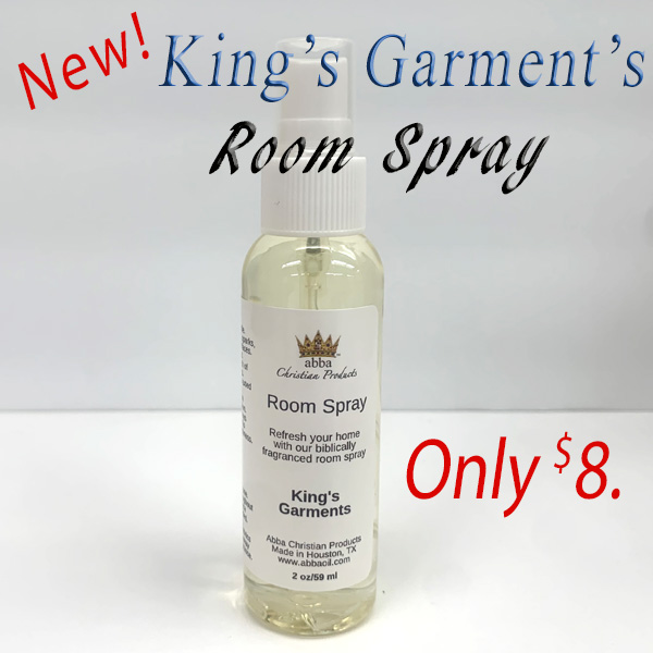 ROOM SPRAY - KING'S GARMENTS 2 oz