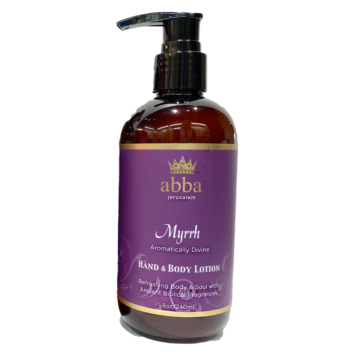 MYRRH HAND AND BODY LOTION W/ PUMP 8 OZ