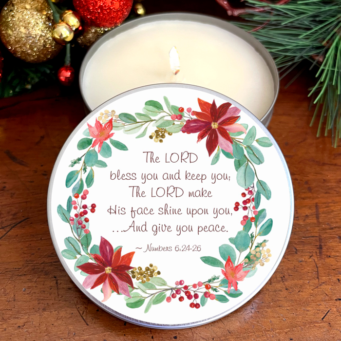 "CHRISTMAS BLESSING" CANDLE - FRANKINCENSE & MYRRH