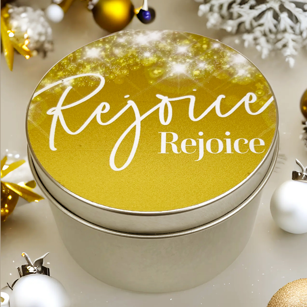 REJOICE CANDLE TIN - FRANKINCENSE - 8 OZ