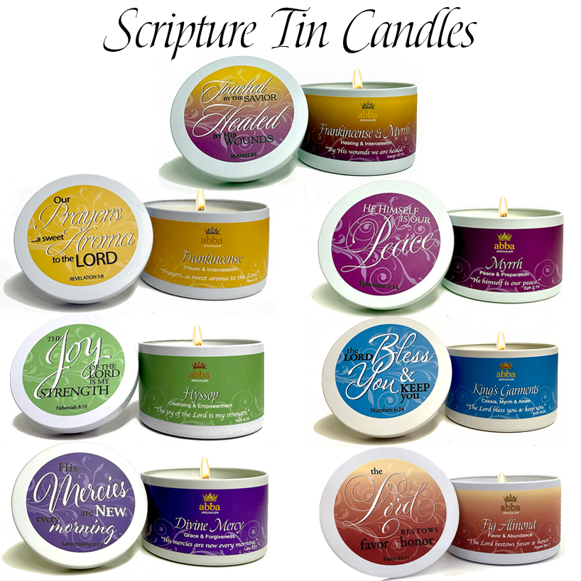 Scripture Candle Tins