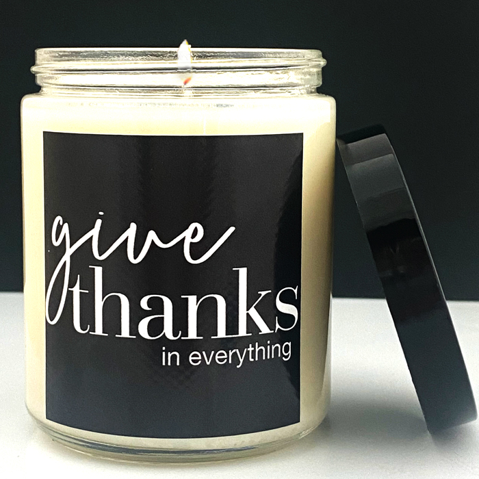 GIVE THANKS - CASSIA - GLASS CANDLE (Reg. $12)