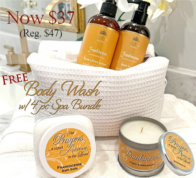 FRANKINCENSE 4 PC BUNDLE w/FREE BODY WASH - SAVE $10!