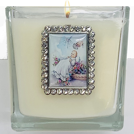 FRANKINCENSE & MYRRH DEDICATION/CHRISTENING CANDLE