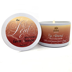 FIG ALMOND SCRIPTURE TIN "THE LORD BESTOWS FAVOR & HONOR" - 8 OZ
