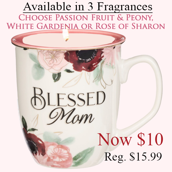 "BLESSED MOM" MUG CANDLE