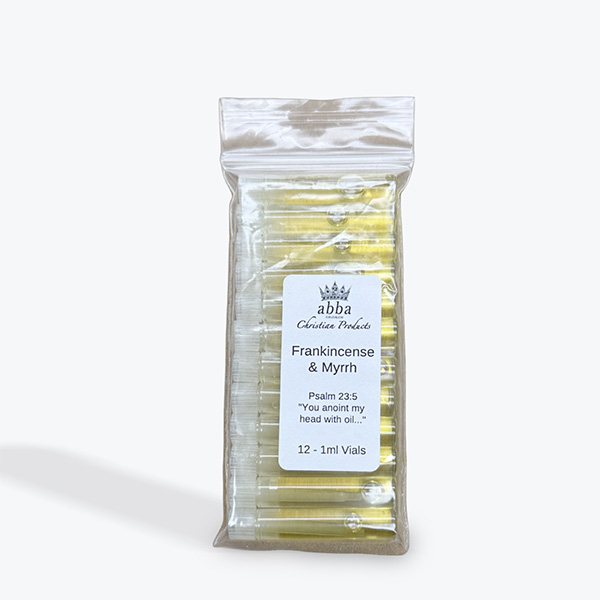 FRANKINCENSE & MYRRH ANOINTING OIL - 1ml - 12 pack
