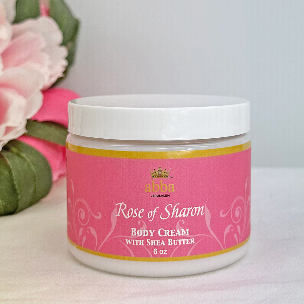 NEW! ROSE OF SHARON BODY CREAM WITH SHEA BUTTER  6 OZ
